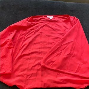 Flowy quarter sleeve blouse